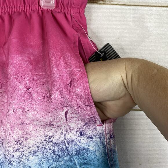 Ocean Current Mens Swim Shorts Sz L Pink Ombre 4-Way Stretch Mesh Lined NWT - Picture 5 of 13